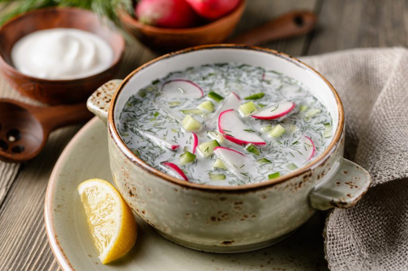 Вегетарианская окрошка