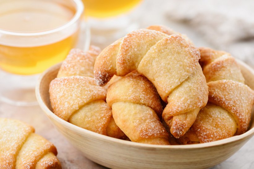 Творожные рогалики