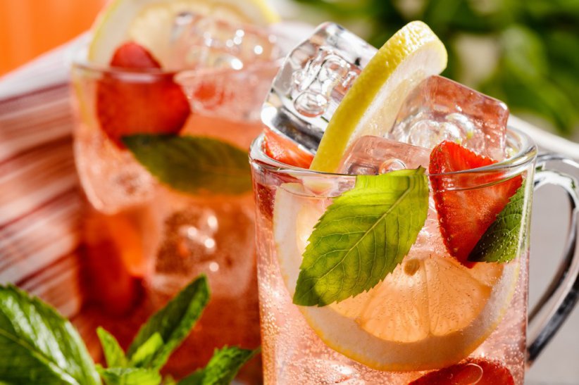 Лимонад клубника и мята