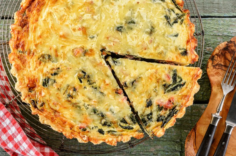 Киш-лорен со шпинатом